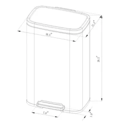 45L Rectangular Step Trash Can - Brightroom™ 9 45L Rectangular Step Trash Can - Brightroom™ -Brightroom Deals Store GUEST 4a2ac669 6c4c 4843 a3d3 992611e508bc