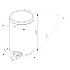 12L Round Step Trash Can - Brightroom™ -Brightroom Deals Store GUEST 5b62ec6c 4d4c 4efb b3e1 878799ee627d