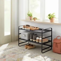 New Release 7 2 Tier Shoe Rack Metal Mesh - Brightroomâ„¢