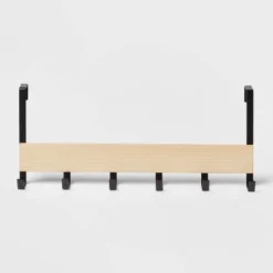 Large Over The Door Hook With Wood 6 Hooks - Brightroom™ 8 Large Over The Door Hook With Wood 6 Hooks - Brightroom™ -Brightroom Deals Store GUEST 6e3d4c8e 1b64 444c b060 7ff56ecf7122