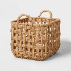 Twisted Open Checkered Weave Milk Crate Natural - Brightroom™ 8 Twisted Open Checkered Weave Milk Crate Natural - Brightroom™ -Brightroom Deals Store GUEST 7cdb0b06 63dd 4c9e 9054 23599ff003c3