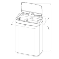 Motion Wastebasket With Liner - Brightroom™ -Brightroom Deals Store GUEST 7f75f16e 95a3 4cab a642 97207e054cc7