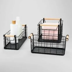 Rectangular Wire Natural Wood Handles Basket - Brightroom™ -Brightroom Deals Store GUEST ab19b57b a6b9 48e1 bff9 9f5ba2d2135a