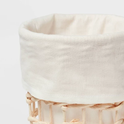 Round Woven Basket With Liner - Brightroom™ 2 Round Woven Basket With Liner - Brightroom™ - Image 2