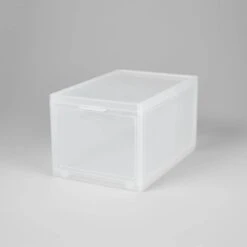 Small Stackable Bins Front Opening Clear Plastic - Brightroom™ -Brightroom Deals Store GUEST d14984ec d883 4043 91a2 cad190d9ba3c