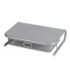 Mesh Monitor Stand With Drawer Silver - Brightroom™