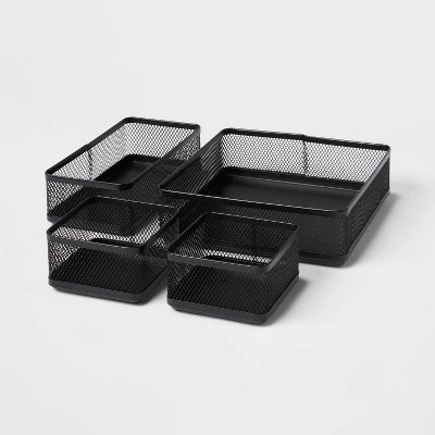 Mesh Desk Organizer Black - Brightroom™ 2 Mesh Desk Organizer Black - Brightroom™ - Image 2